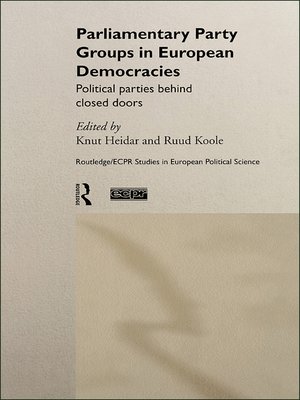 cover image of Parliamentary Party Groups in European Democracies